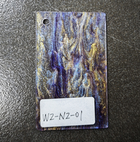 Feuille acrylique colorée Nezha, modèle WANZUN 007, couleur transparente fluide, épaisseur personnalisée 1mm/2mm/3mm, service de découpe disponible