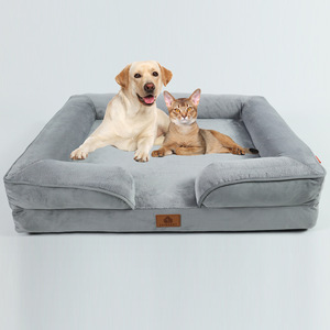 Designer Luxury Small <b>Dog</b> <b>Bed</b> Breathable Flannel Foam Cooling Support Cute Style Solid Pattern Box Packing Included - Product Image 1