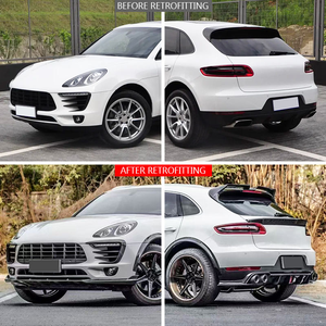 Kit carrosserie complet en fibre de carbone pour Porsche Macan : Lame avant, jupes latérales, extensions d'ailes, diffuseur arrière, spoiler – Pièces de modification extérieures pour voiture de sport - Product Image 3