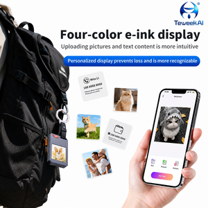 Localizzatore GPS Portatile F1 Anti-Smarrimento con <span class=keywords><strong>Schermo</strong></span> a Colori E-Ink, Impermeabile IP65 per iOS, Portachiavi, Animali Domestici, Bagagli - Tracciamento in Tempo Reale - Product Image 1