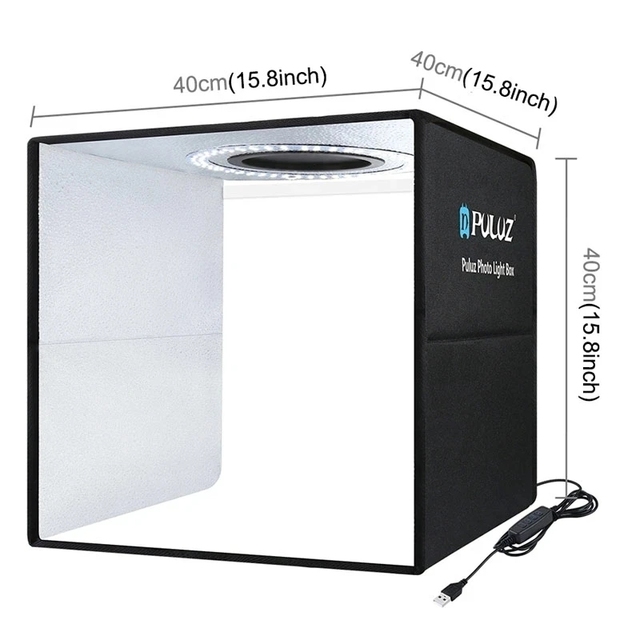 PU5041B 40cm Photo Studio Photo Box Photography Soft Box Portable Folding Studio Shoot Tent Box Kit 12 Color Background