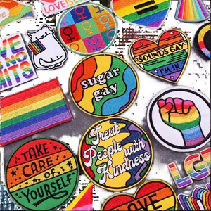 Patchs brodés thermocollants en tissu sergé arc-en-ciel LGBT personnalisés de haute qualité pour la décoration DIY sur vêtements et chapeaux - Product Image 3