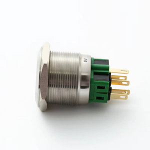 ELEWIND Interrupteurs à bouton-poussoir en acier inoxydable 25mm momentané ou à verrouillage 1NO1NC avec symbole d'alimentation (PM251F-11ET/B/12V/<span class=keywords><strong>SCE</strong></span> ROHS) - Product Image 3