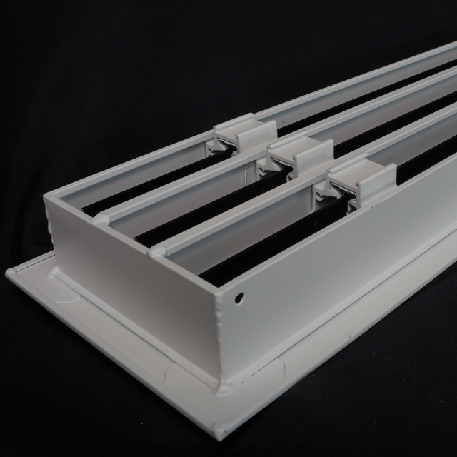 Hvac Exhaust Ventilation Aluminum Supply Air Ceiling Diffuser Linear Slot Diffusers With Plenum Box