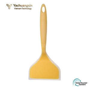 <b>Silicone</b> Spatula Yellow Heat Resistant Kitchen <b>Tool</b> For Pancake Cooking And Mixing - Product Image 4