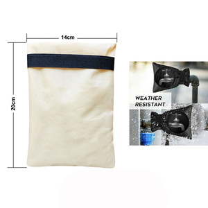 Housse de protection pour robinet extérieur en tissu Oxford, imperméable, antigel, isolante pour tuyau, poids moyen, couleur unie, polyester - Product Image 2