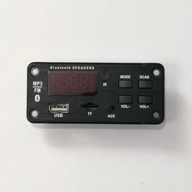 DC 12V 무선 Bt MP3 WMA 디코더 보드 오디오 모듈 지원 USB TF AUX FM 오디오 라디오 자동차 MP3 스피커