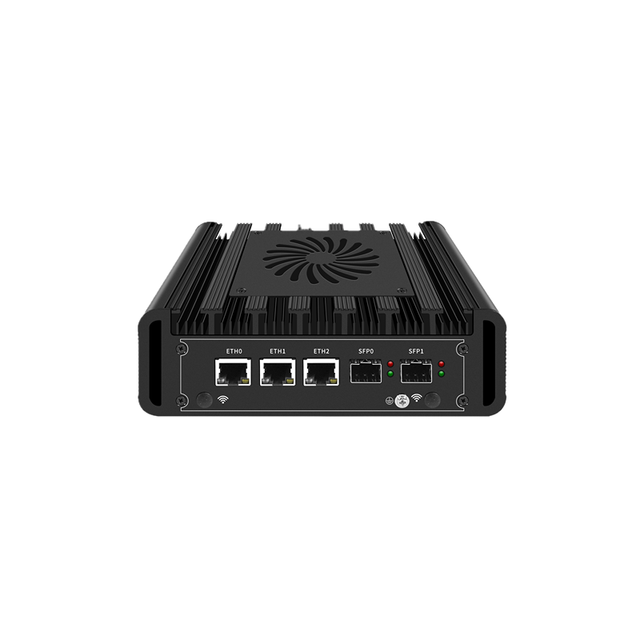 BKHD MINI PC N100 3*2.5G Ethernet 2*10G SFP Network Appliance for Firewall Server Home Virtual Machine Barebones for Office
