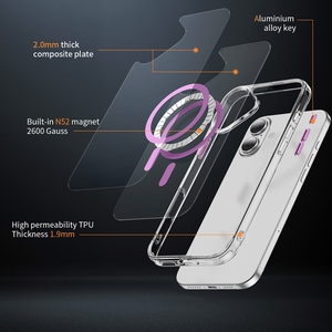 <span class=keywords><strong>Cover</strong></span> magnetica anti-ingiallimento a ricarica wireless per <span class=keywords><strong>iPhone</strong></span> 17, <span class=keywords><strong>trasparente</strong></span>, bestseller - Product Image 6
