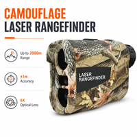 Télémètre laser de chasse 1200m avec fonction de verrouillage de cible par vibration, objectif 6X, batterie 750mAh, outil de mesure de la distance, de l'angle, de la hauteur et de la vitesse