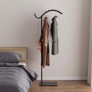 Metal Garment <b>Rack</b> Stand Freestanding Coat Hanger <b>Rack</b> with Base for Bedroom Entryway Display Hanging Metal Coat <b>Rack</b> - Product Image 4
