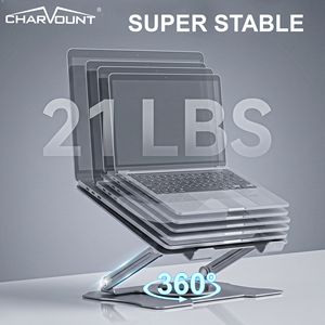 Soporte para Portátil de Acero al Carbono CT-CDS-55RT, Altura Ajustable, Base Giratoria de 360 Grados, Elevador de Escritorio, Almohadilla de Silicona Antideslizante CT-CDS-5 - Product Image 6