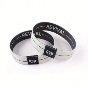 Bracelet et bracelet élastique en tissu polyester de haute qualité et bon marché pour événements publicitaires - Product Image 2