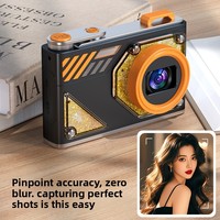 Appareil photo numérique rose pour enfants 6400W pixels écran 2,8 pouces CCD grand angle 170° impression instantanée vidéo Full HD IA