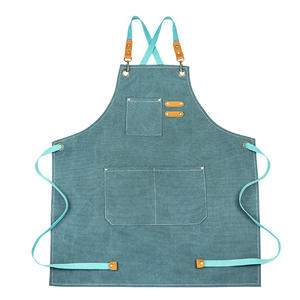 Wholesale Kitchen Household <b>Cooking</b> Canvas <b>Apron</b> Oil-proof Waterproof Can Wipe Hands <b>Men</b> Women Adult With Tool Pockets Fashion - Product Image 5