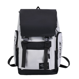 Therunner <b>Backpack</b> <b>Large</b> Capacity 14 Inch Laptop Bag For Students Travel Leisure Gray Black - Product Image 5