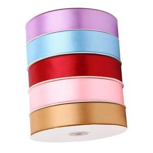 Rollo de cinta de lijado de seda de regalo de 100 yardas por rollo, cinta de satén barata de Color sólido, 38mm, 4cm para papel de regalo, flores - Product Image 2