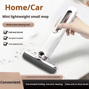 Mini Mopa Portátil Autoexprimible con Mango Plegable, Alta Deshidratación, Absorción Rápida, Mopa Húmeda para Pisos, Cocina, Vajilla, Escritorio - Product Image 4