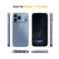 Usine En Gros 2.0mm Épaisseur Quatre Coins Anti-dérapant Téléphone étui pour iphone 17 Promax Super Anti-chute