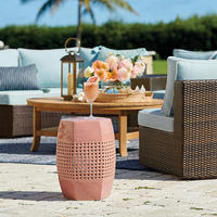 Table de luxe Mobilier d'intérieur Sièges supplémentaires peints à la main Tabourets d'appoint Tables