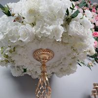 Vente flash : centres de table de mariage, boules de fleurs artificielles en roses blanches, centres de table de mariage, boules de fleurs artificielles