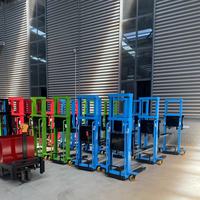 Chariot élévateur manuel JG, capacité de levage 1,3 m - 1,6 m, 1000 kg, auto-chargeur, économique et portable pour les supermarchés