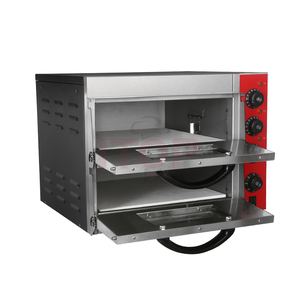 Itop gzcuisine — four électrique professionnel à <span class=keywords><strong>Pizza</strong></span>, pont à Double couche, pierre de cuisson, température 50-350 pour 1x16 pouces - Product Image 1