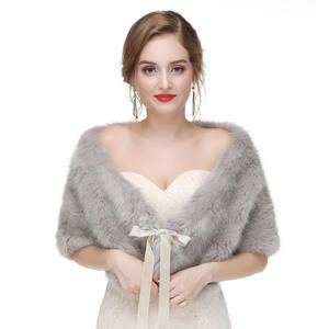 Robe de <span class=keywords><strong>mariée</strong></span>, vêtements d'extérieur, Cape de <span class=keywords><strong>mariée</strong></span>, veste d'hiver, châle en <span class=keywords><strong>fourrure</strong></span>, vêtements et accessoires de mariage - Product Image 5
