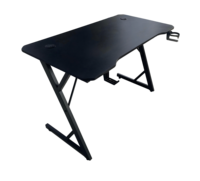 Table de jeu RGB personnalisée bon marché d'usine avec lumières LED pour joueur Bureau Grand bureau ergonomique noir pour ordinateur de jeu