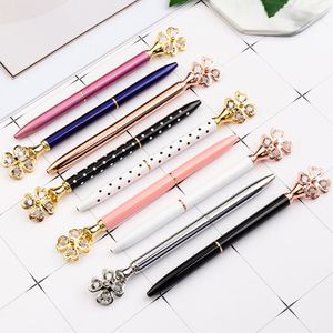Bolígrafo Publicitario de Metal con Trébol de Cuatro Hojas, Multicolor, de Moda, Venta al por Mayor, Regalo Creativo, Papelería - Product Image 1