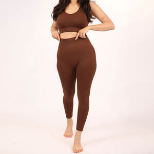 Sujetador deportivo sin costuras para mujer, conjunto de Top corto de talla grande, almohadilla de pecho independiente, baloncesto de alta intensidad, venta al por mayor - Product Image 2