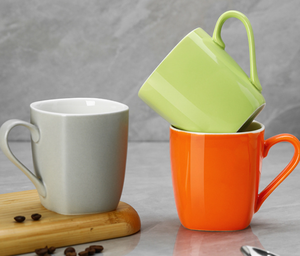Tasses en céramique émaillée de forme carrée, couleur et logo personnalisés pour la promotion en gros dans les cafés, hôtels, restaurants et supermarchés - Product Image 4