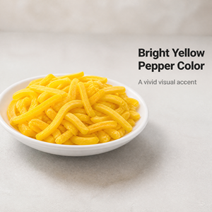 Tiras de Pimiento Amarillo Congelado, Rodajas de Pimiento Dulce Amarillo para Servicios de Alimentación, <span class=keywords><strong>Pizza</strong></span>, Pasta, Ensaladas, Salsas e Ingredientes para Comidas Preparadas - Product Image 4