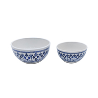 Vente en gros d'assiettes et de bols en céramique classiques à motifs floraux multicolores pour la maison, ensemble de 10,5 pouces, porcelaine blanche bon marché