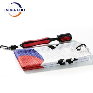 Asciugamano da Golf bandiera coreana + spazzola detergente per mazze da Golf - Product Image 1