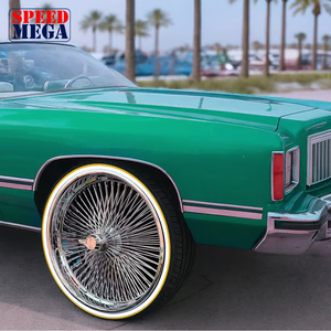 Rines de Aleación Forjada de Alto Rendimiento Estilo Dayton, 26x9 26x10 Escalonados, Cromados, con Borde de 6 Pulgadas para Autos de Exhibición - Product Image 2