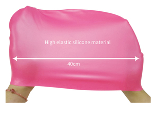 Bonnet de bain en silicone professionnel de haute qualité pour cheveux longs, avec logo personnalisé, idéal pour femmes et dreadlocks - Product Image 4