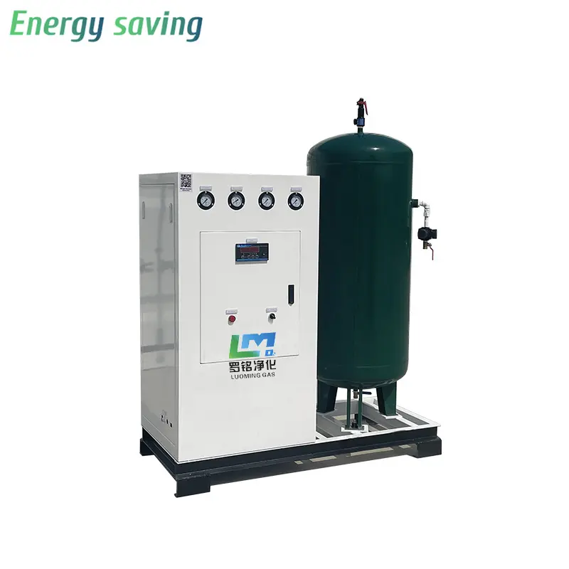 Low Price High Purity 99.999% PLC Nitrogen Generator Small Capacity N2 Plant Remote Control Energy Saving Food Manufacturing