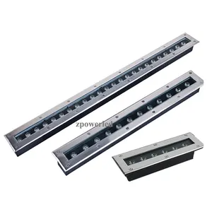 DMX512 RGB Trắng Vàng 1M Tuyến Tính <span class=keywords><strong>Inground</strong></span> Cầu Thang Ngoài Trời Mặt Đất Đèn Ngầm Led Lõm Đường Lái Xe Ánh Sáng - Product Image 1