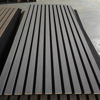 Paneles Acústicos de Listones de Roble al por Mayor, 94.5x12.8 Pulgadas, Panel Acústico Decorativo de Listones de Madera para Reducción de Sonido, para el Hogar y Gimnasios, APK011