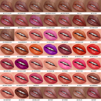 Gloss à lèvres personnalisé DIY, choisissez votre propre couleur et emballage, étiquette privée, huile à lèvres repulpante OEM