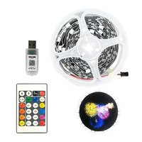 Bande lumineuse LED USB 5V Effet Feu d'Artifice Contrôle par Application Bluetooth RGBIC Couleurs Rêveuses Synchronisation Musicale IP20 Décoration