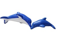 Balle anti-stress en mousse PU personnalisée avec logo, en forme de dauphin
