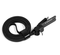 Câble de données coudé en alliage d'aluminium CE RoHS, fabriqué à Shenzhen, 1 m, Type-C vers Type-C, 60W/100W/240W, charge rapide, support de téléphone