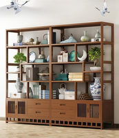Meuble de présentation de thé, étagère de séparation de salon, panneau de bibliothèque, design moderne, rangement durable, armoire à multiples compartiments, meuble d'ornement