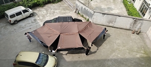 2023 nouvelle Version 4WD Foxwing tente latérale de voiture sur pied 270 degrés pare-soleil auvent sur le toit avec Double couches de PVC pour le <span class=keywords><strong>Camping</strong></span> - Product Image 4