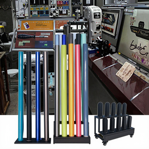 Para un estante de exhibición de rollo de vinilo de Metal extraíble desmontable moderno y duradero para publicidad minorista en tiendas y salas de exposición - Product Image 2