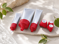 Tube Kosmetik Kosong Bentuk Bunga Spesial Diameter 40mm, Bahan PE Laminasi ABL Tren 2026, Tutup Sekrup, Sablon Sutra