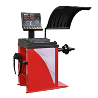 Équipement mobile de montage de pneus pour camionnettes, équilibreuse de roues automatique ±1G, machine d'équilibrage de roues à broche haute précision à réinitialisation automatique