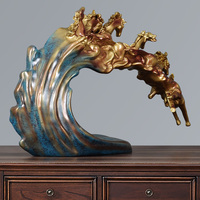 Escultura Artística de Resina de Arte Folclórico Nórdico, Figura Decorativa para el Hogar, Decoración Suave para el Hogar, Regalo de Inauguración de Negocios, Artesanía de Resina
